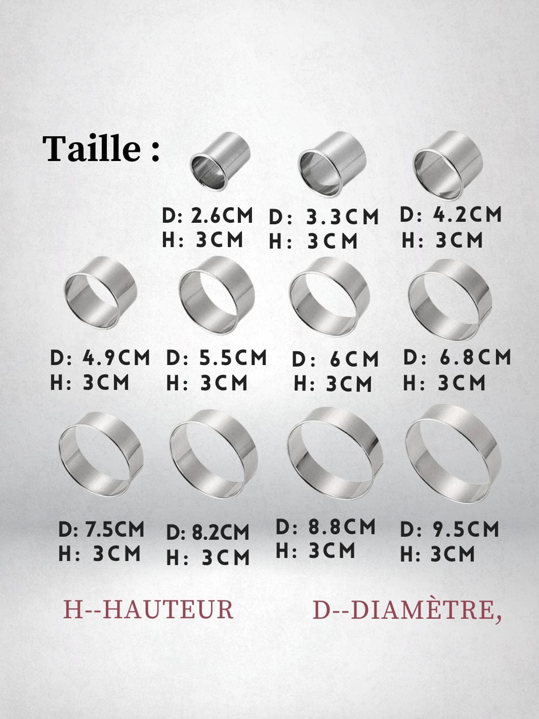 Emporte Pièce Ronds | 11 Pièces