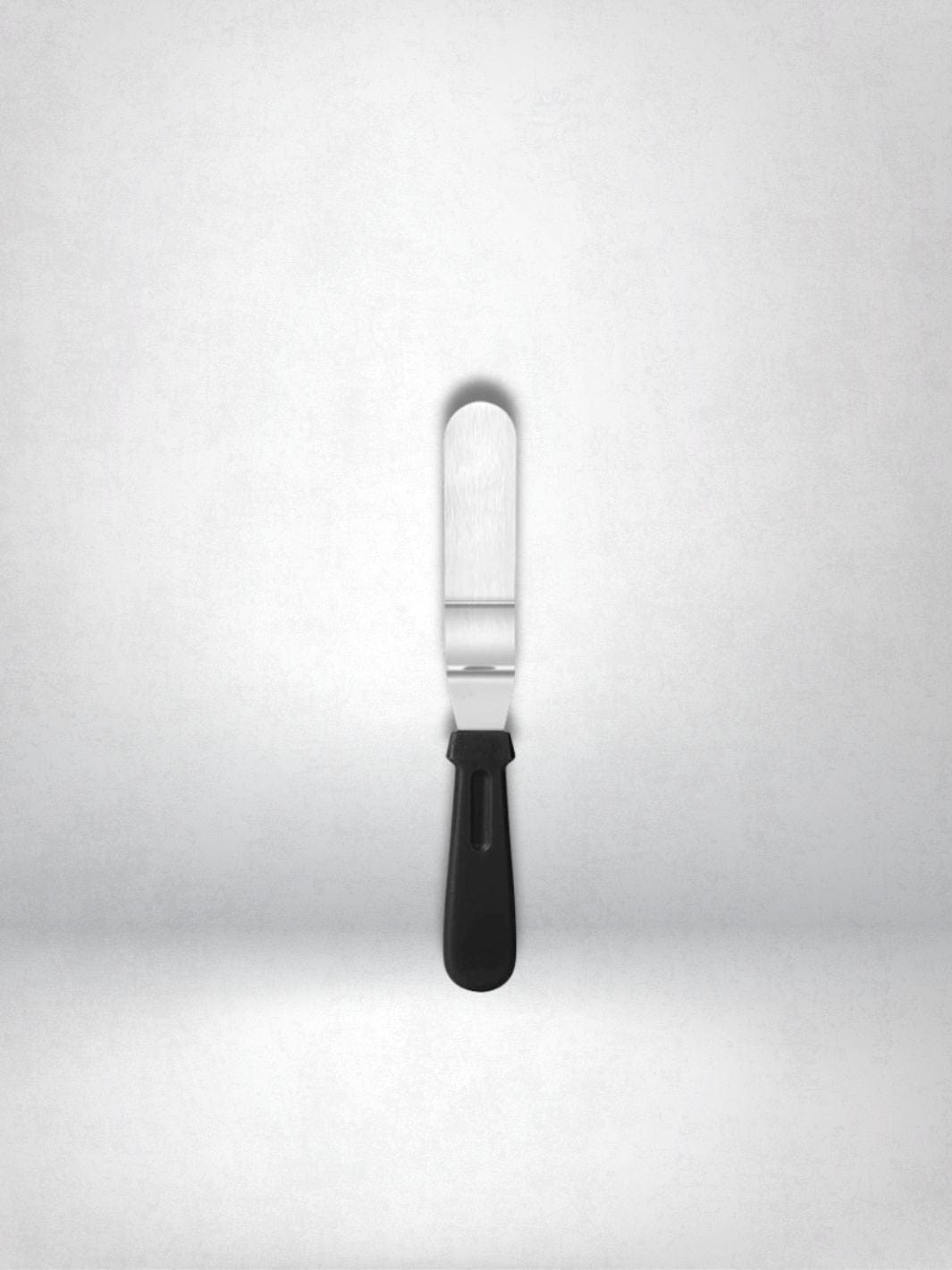 Spatule Coudée 15cm | Manche Noir